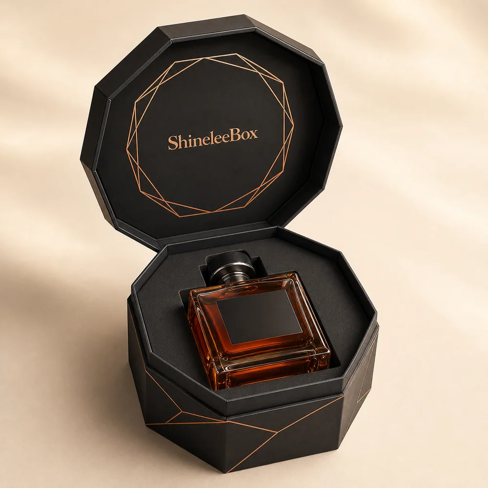 Octagonal Whiskey Gift Box with Fitted Insert by ShineleeBox