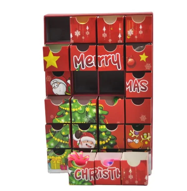 In Stock!Toy Gift Packaging Paper Boxes 24 Day Christmas Advent Calendar Box-3