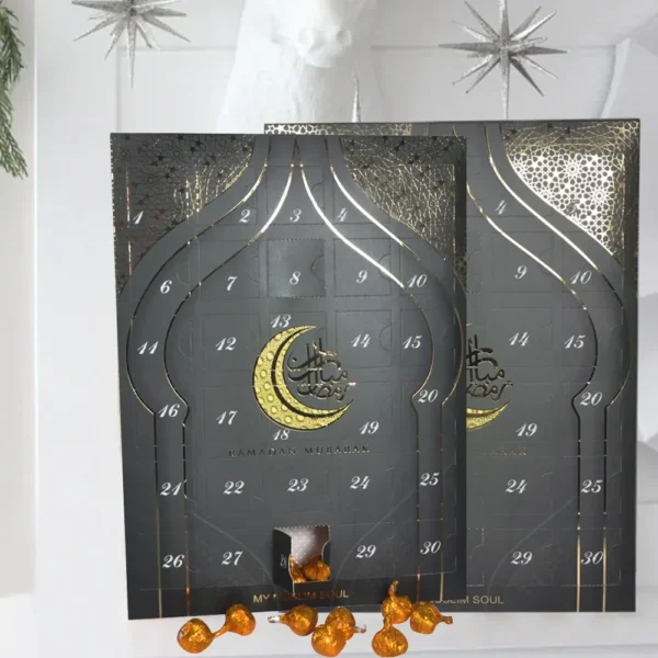 Printed Packaging Chocolate Gift Paper Christmas Advent Calendar Ramadhan Calendar Box-4