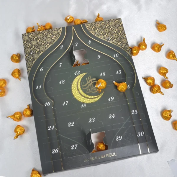 Printed Packaging Chocolate Gift Paper Christmas Advent Calendar Ramadhan Calendar Box-6