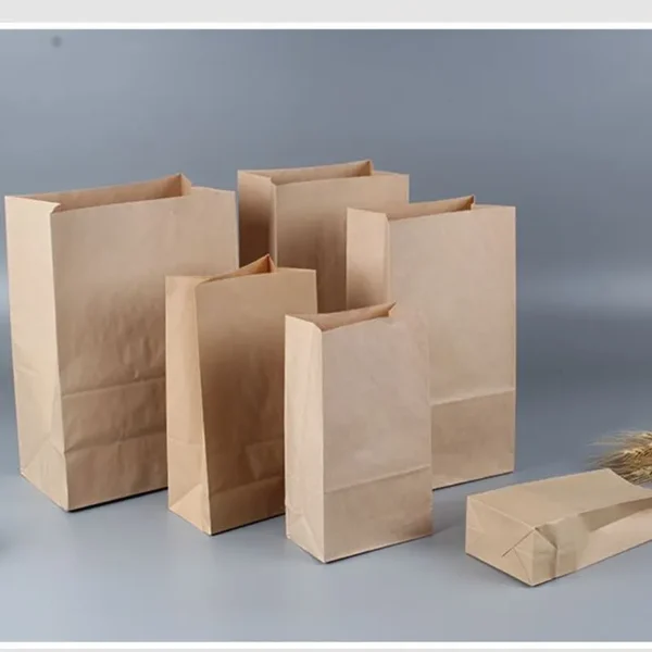 White Kraft Paper Food Packaging Bags-2