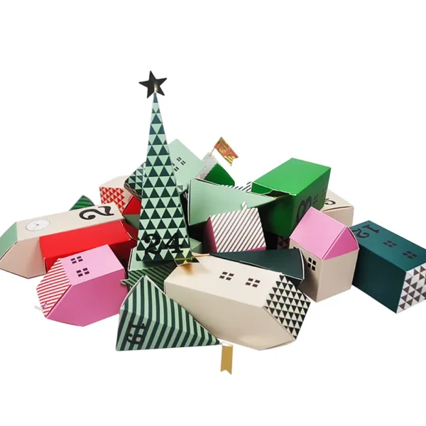 DIY Advent Calendar Box Design Advent Calendar House Boxadvent Calendar Box-5