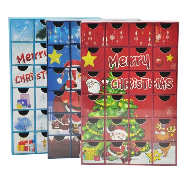 In Stock!Toy Gift Packaging Paper Boxes 24 Day Christmas Advent Calendar Box-5