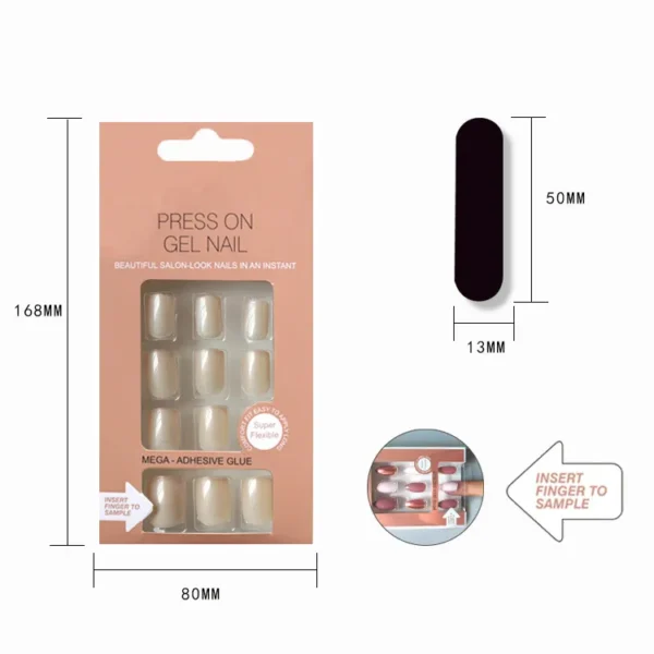 Window Press Nail Cosmetic Packaging Box-1