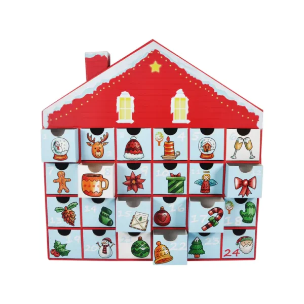 advent calendar 24pcs House Shape-8