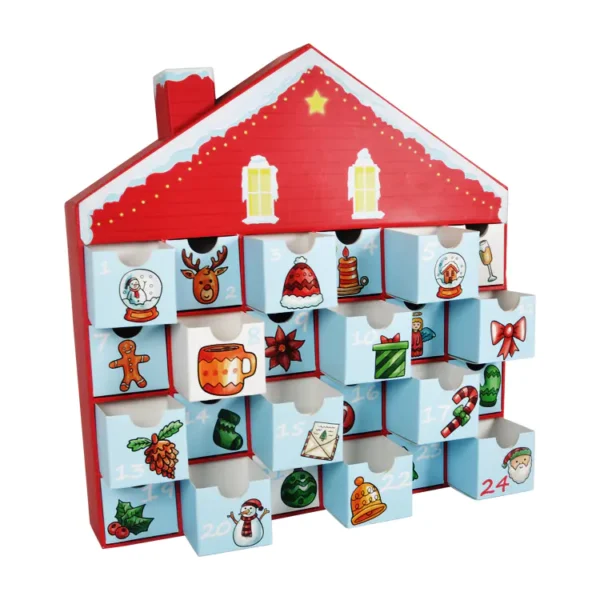 advent calendar 24pcs House Shape-5