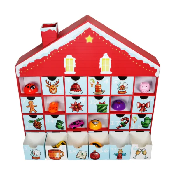 advent calendar 24pcs House Shape-6