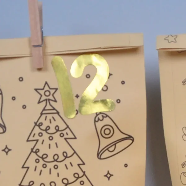 DIY Christmas Paper Bag Set (Yellow)-5