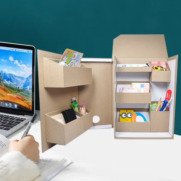 Foldable Desk Cardboard Storage Box-3