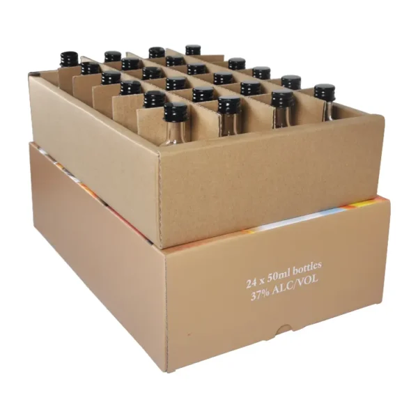 Custom Corrugated Cardboard Wine Shipping Packaging Box-3