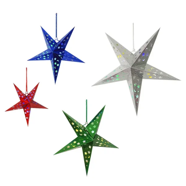 Origami Christmas Star Lantern Decoration-3