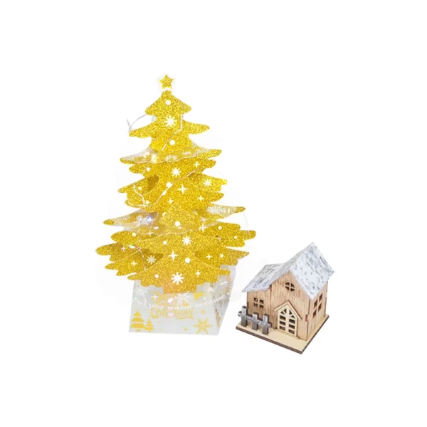 Mini Desktop Paper Christmas Tree Ornaments-2