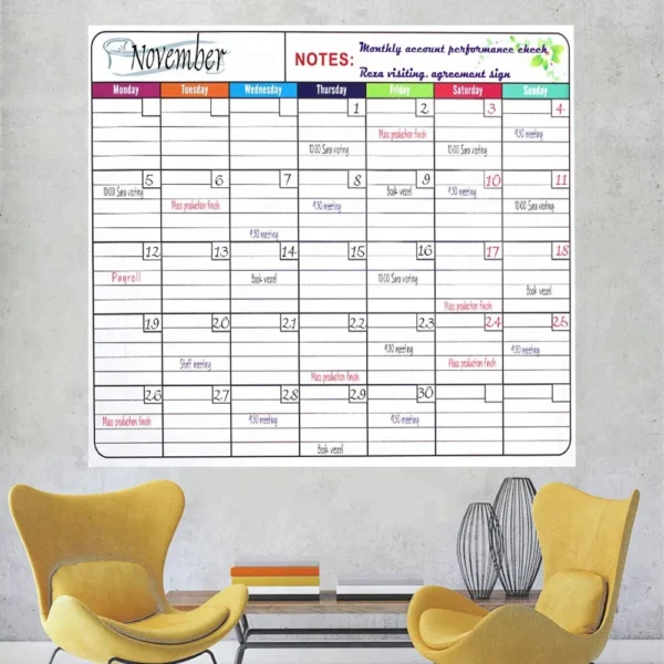 Whiteboard Calendar Rewards Chart Board-5