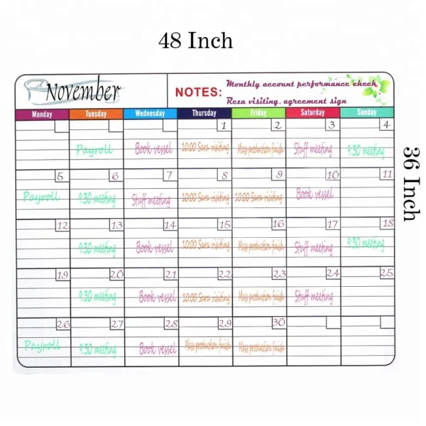 Whiteboard Calendar Rewards Chart Board-3