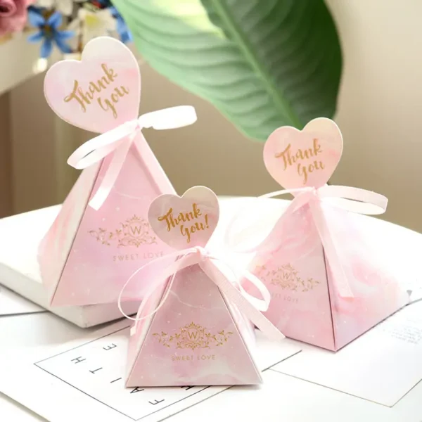 Square Pyramid Chocolate Paper Gift Box-5