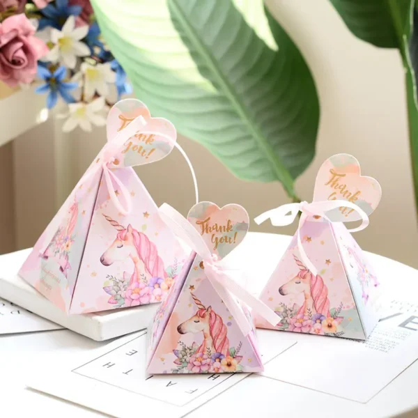 Square Pyramid Chocolate Paper Gift Box-6