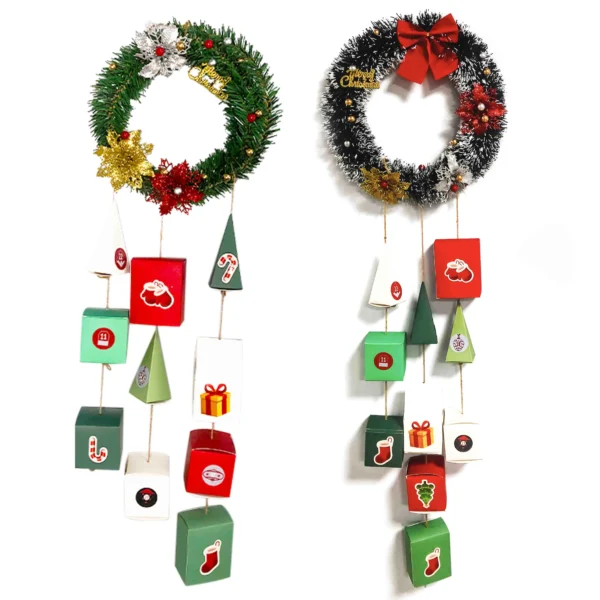 Advent Calendar Box with Wreath-13