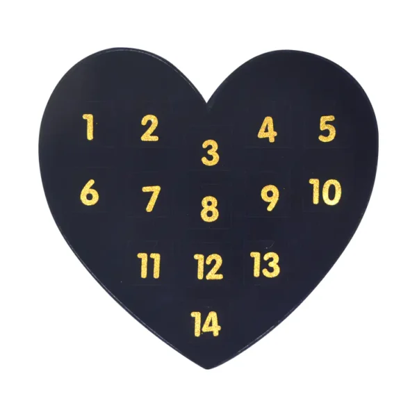 Black Heart Shaped Advent Calendar-6