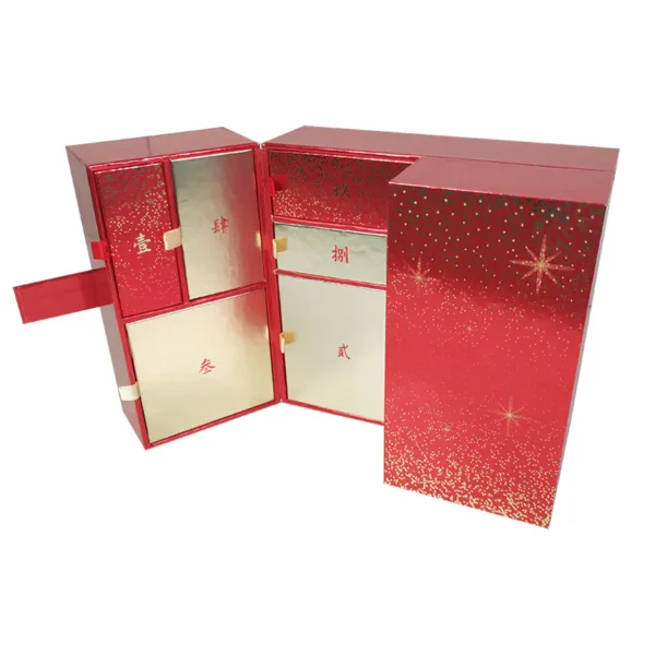 Red and Gold Light Luxury Advent Calendar-4