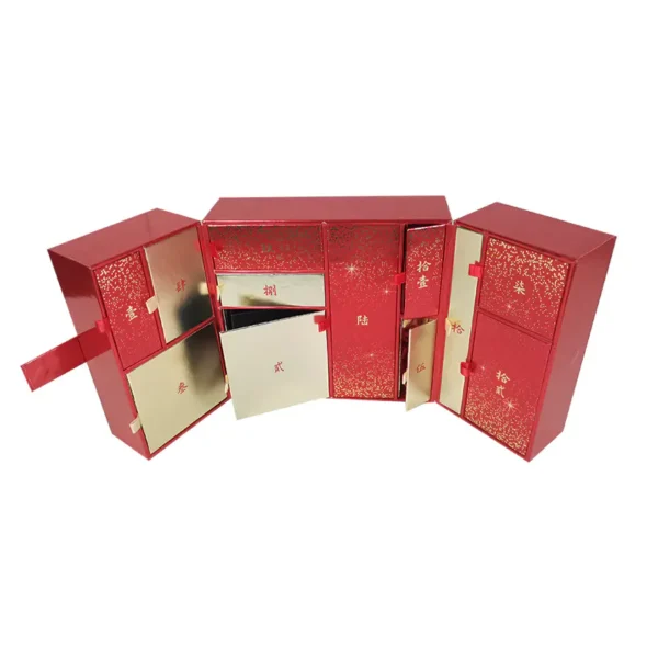 Red and Gold Light Luxury Advent Calendar-7